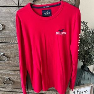 Hollister red long sleeve size medium shirt
